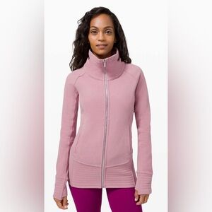 Lululemon Athletica Radiant Pink taupe Zip-Up Jacket size 10 never used